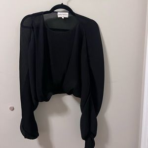 Finders Keepers - cropped blouse, pleated
